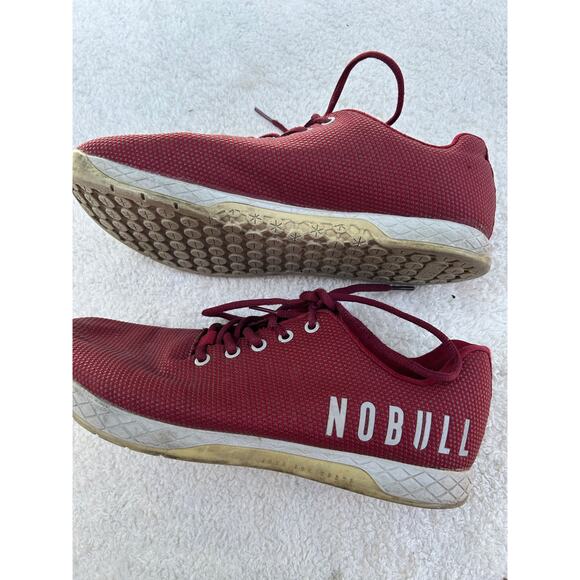 NOBULL SUPERFABRIC TRAINING CROSSFIT GYM SHOES WOMEN'S 11.5 FIRE RED & HEATHER - Picture 1 of 7